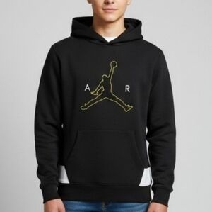SALE🚨🚨🚨Jordan Black Hoodie with Gold Logo